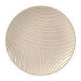GENEVIEVE LETHU 536139 dessertbord van aardewerk, beige, Ø 20,5 cm, collectie MURMURE Graphic, bord met reliëf