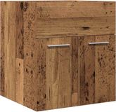 vidaXL Wastafelkast 41x38,5x46 cm bewerkt hout oud houtkleurig