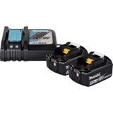 Voedingsset Makita 1914J6-4 Accu en acculader voor gereedschap 14.8 V, 18 V