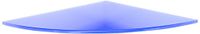 Bolis Italia BA1E035HA2T1 Vitra rek van veiligheidsglas, 35 x 35 x 0,6 cm, blauw