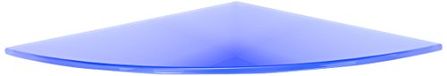 Bolis Italia BA1E035HA2T1 Vitra rek van veiligheidsglas, 35 x 35 x 0,6 cm, blauw