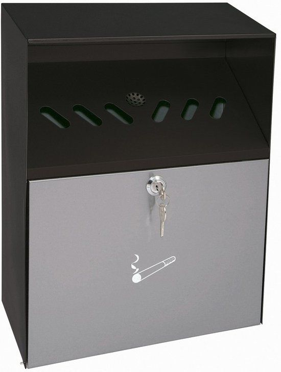 Wedo wandasbak weerbestendig grijs/zwart - Aluminium - 4003801794501