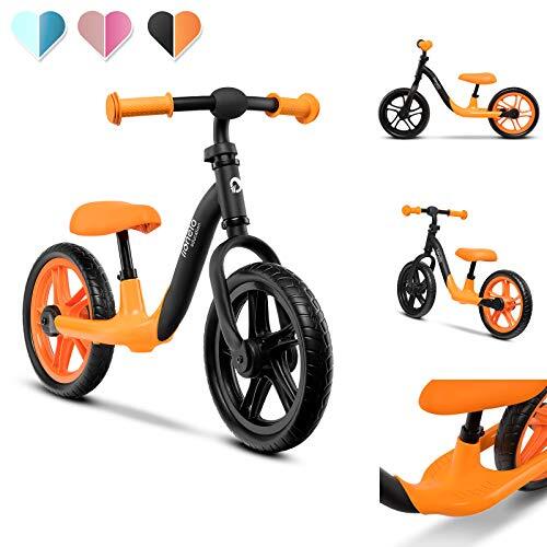 Lionelo Alex Running Bike 39 x 88 x 50-58 cm Voor kinderen tot 30 kg Verstelbaar zadel en stuur Lichte wielen Draaivergrendeling Voorgevormde voetsteun Oranje