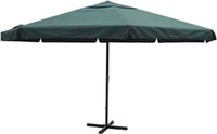 vidaXL Parasol met aluminium paal 600 cm zwart