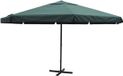 vidaXL Parasol met aluminium paal 600 cm zwart