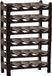 Plastic Forte Casier à vin - 24 bouteilles - empilable - marron - plastique - 23 x 43 x 13 cm