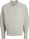 JACK&JONES JREBSONAR KNIT SPLIT NECK Jongens Gebreide truien L Lichtgrijs Melange