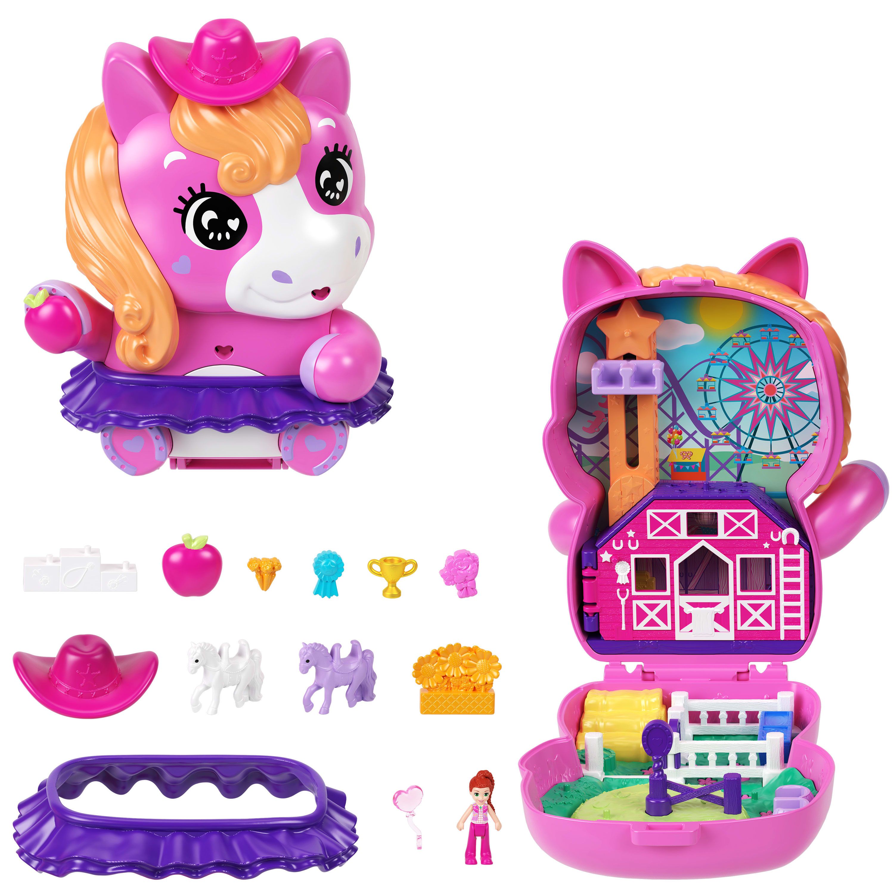 Polly Pocket Compacte Speelset - Pony Rodeo