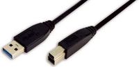 Logilink USB 3.0 A Male naar USB 3.0 A Male Kabel 1 m Zwart