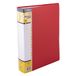 D.RECT Showmap, PP, A4, 100 hoezen, solide zichtmap, presentatiemap, aanbiedingsmappen, rood