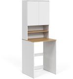 Vicco Viktor Wasmachinekast – 68 x 88.2 cm 2 delen met plank Wit/Kunstnijverheid