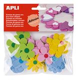 APLI Kids 15140 - EVA zelfklevende vormen bloemen bedrukt 40 u.