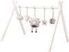 roba Babygym Style Grijs + Aanhanger - Speelboog van Wit Gelakt Hout