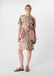 comma Gebloemde jurk met lange mouwen en ceintuur in viscose, maat 44, roze