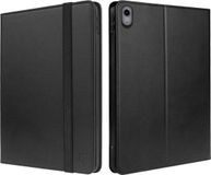 Rosso Element Hoes met Penhouder Geschikt voor Apple iPad 11 (2025) A16 / 10.9 (2022) met Penhouder - Verstelbare Book Case met Sleep/Wake Functie en Elastische Band Zwart