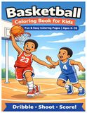 Basketball Coloring Book for Kids