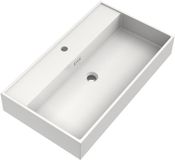 Brauer Gravity Wastafel - 80 cm - Zijdeglans Wit