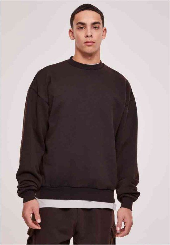 Urban Classics Acid Washed Crewneck Sweater - Zwart - Maat M