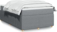 Maison Exclusive - Sommier à lattes de lit et matelas gris clair 120x190 cm tissu