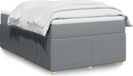 Maison Exclusive - Sommier à lattes de lit et matelas gris clair 120x190 cm tissu