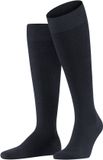 FALKE Energizing Wool met compressie wol katoen kniekousen heren blauw - maat 43-44