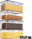 Unyqoos® 3,2 l Boîtes de conservation avec couvercle, set de 4
