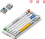 NuPhy Kick75 Clavier mécanique sans fil, profil haut, disposition 75 % ANSI, 80 touches, NuPhyIO / Argent