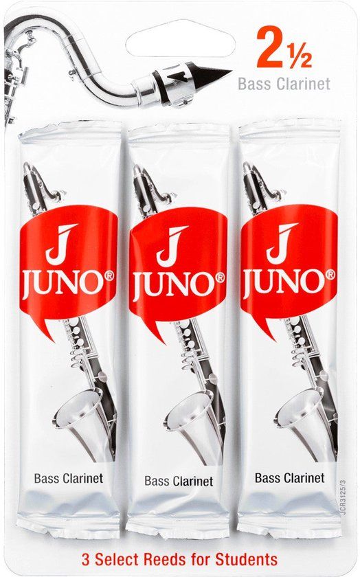 Vandoren Juno JCR3125/3 Clarinette Basse 2.5 rieten voor basklarinet (3 stuks)