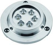 A.a.a. Lumière LED sous-marine ronde bleue argent