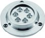 A.a.a. Lumière LED sous-marine ronde bleue argent