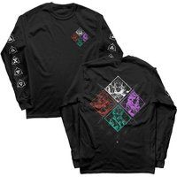 The Witcher Gaming Shirt met lange mouwen - Mosaic - Longsleeve - Mannen - zwart