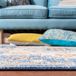 Safavieh Bohemian Indoor Hand Tufted Abstract Collection, ABT340, in Ivory / Charcoal, 60 X 91 cm