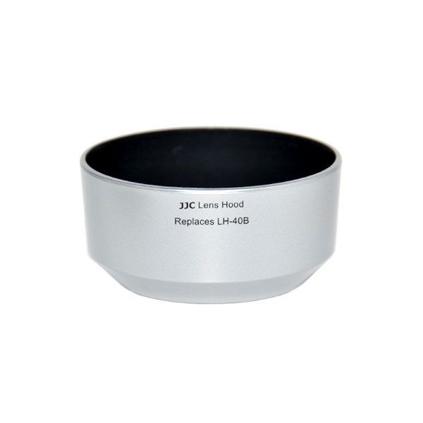 JJC LH-J40B Olympus zonnekap zilver