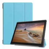 3-Vouw Lenovo 3-Vouw sleepcover hoes - Geschikt voor Lenovo Tab E10 - Lichtblauw