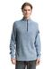 Tom Tailor Denim Troyer gebreide trui Maat XS denim blue white mouline