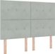 vidaXL Boxspring Bed met Hoofdeinde Lichtgrijs 140 x 190 cm Fluweel