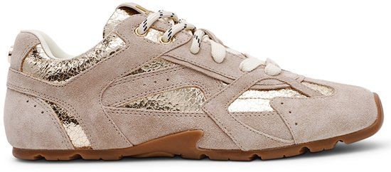 Steve Madden Dames Sneaker Asiel Gold | Beige | Maat: 38