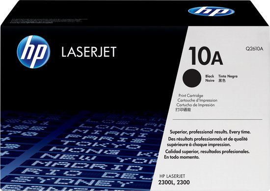 HP 10A Black Original LaserJet Toner Cartridge - Q2610A
