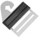 Kerbl Litzclip 442007/046 Torgreepverbinding voor 40mm banden, roestvrij staal, 4 stuks