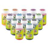 JOLLY Booster Bubble Universele verfinkt, inktflessen à 100 ml, 14 kleuren gesorteerd, geschikt voor schilderen en navulling van JOLLY Booster XL