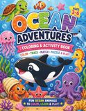 Ocean Animals Coloring & Activity Book for Kids Ages 3–6