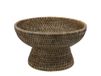 H&H Centrotavola In Rattan Con Piede Cm 30Xh17