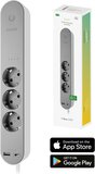 Hombli Slimme Stekkerdoos - 3-Voudig - 1x USB 1x USB-C - App - Energiemeter - Overspanningsbeveiliging - 1.5m