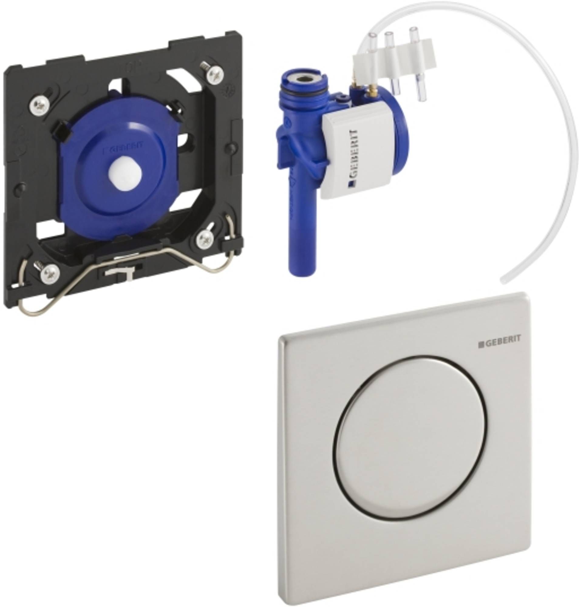 Geberit HyTouch urinoir stuursysteem pneumatisch met bedieningsplaat Mambo RVS 116013FW1