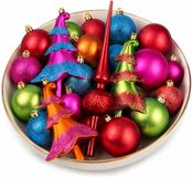 Inge-glas Inge Kerstballen en kerstboom ornamenten - 43-dlg - gekleurd - kunststof