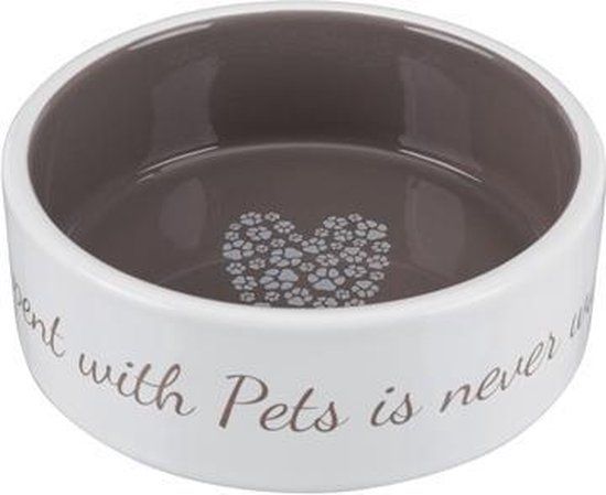 Trixie Voer/Waterbak Pet's Home Keramiek - Blauw - 12 cm