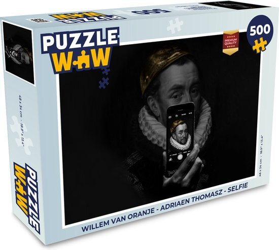 MuchoWow Puzzel Willem van Oranje - Adriaen Thomasz - Selfie - Legpuzzel - Puzzel 500 stukjes