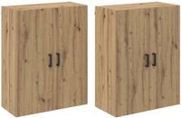 vidaXL Wandkast - 2 stuks - Artisan Eiken - 69,5 x 34 x 90 cm