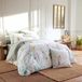 Tradilinge Ensemble de literie 3 pièces 80 fils percale de coton housse de couette + taies d'oreiller 200x200 cm