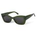 BOTANIQ Butterfly acetaat bril in groen voor dames